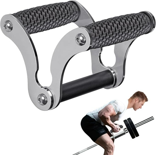 Kipika Landmine Attachment for Olympic Barbell Bars, Wall Mount Landmine Attachment, V Bar Row Landmine Handle and Viking Press Landmine Handle, Versatile Strength Training Equipment for Home Gym