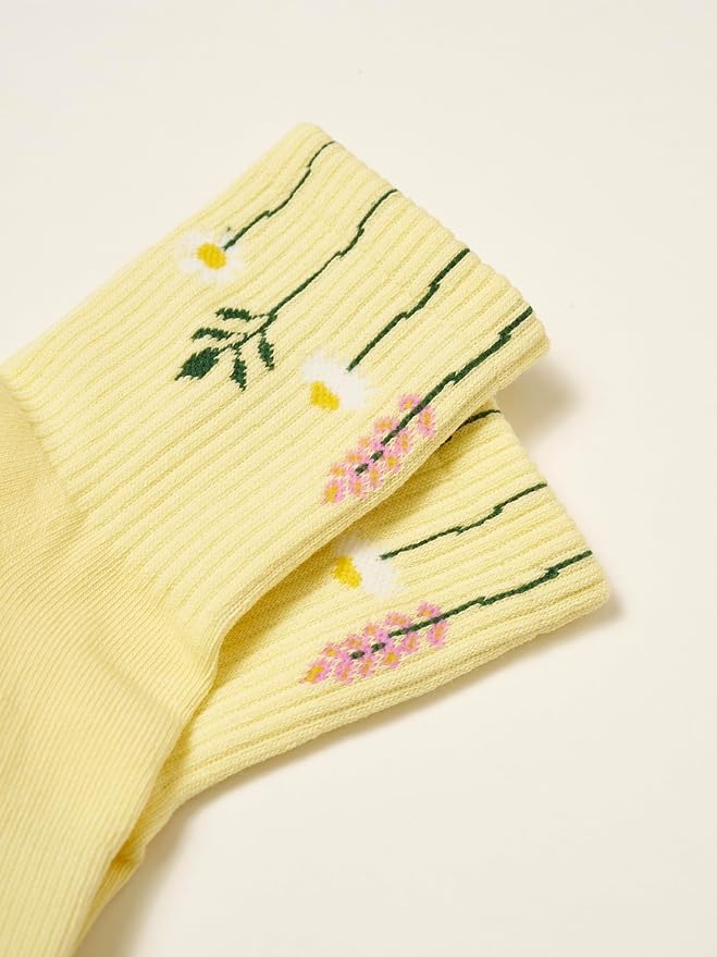 Crew Half Calf Grip Socks, Cutest Fruits Pilates Socks, Ruffle socks, Non-Slip, Barre Yoga Fitness