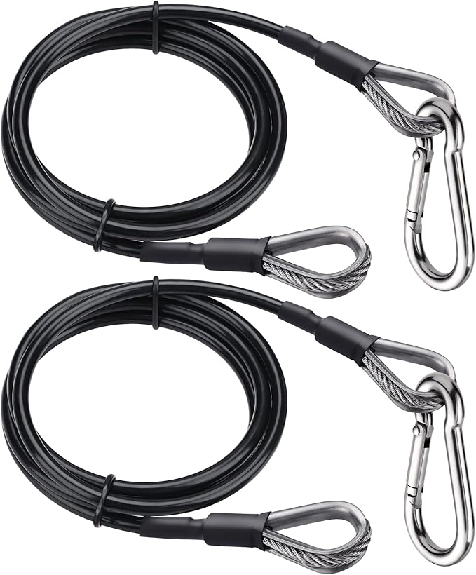 TOBWOLF Gym Cable Extension, Fitness Extension Rope Attachment Compatible with Home Gym Accessories Thick 0.2", Replacement Gym Cable Machine Extension for LAT/Tricep Pull Down, Leg Extensions Machine
