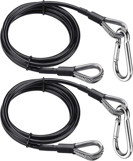 TOBWOLF Gym Cable Extension, Fitness Extension Rope Attachment Compatible with Home Gym Accessories Thick 0.2", Replacement Gym Cable Machine Extension for LAT/Tricep Pull Down, Leg Extensions Machine