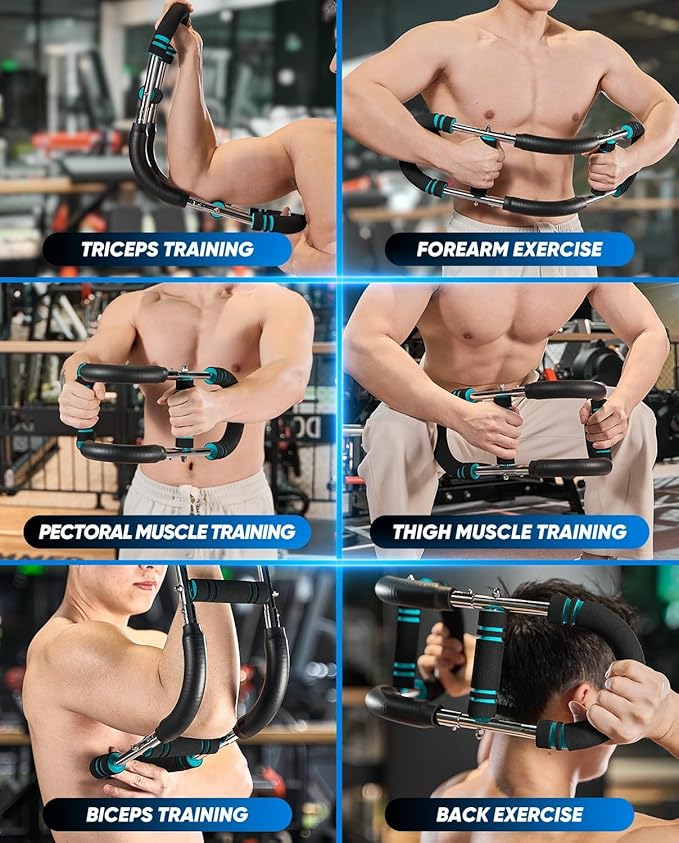 Twister Arm Trainer, Adjustable Resistance Twister Arm Exerciser Chest Exerciser for Men, Portable Chest Workout Equipment Arm Trainer, Forearm Triceps Chest Enhanced Exercise Strengthener