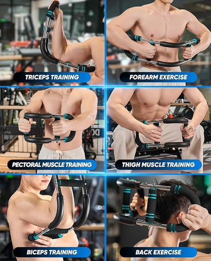 Twister Arm Trainer, Adjustable Resistance Twister Arm Exerciser Chest Exerciser for Men, Portable Chest Workout Equipment Arm Trainer, Forearm Triceps Chest Enhanced Exercise Strengthener
