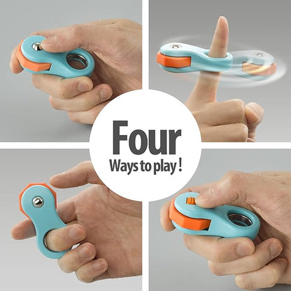 2 Pack Fidget Toy,Fidget Spinners Toy for Adults and Kids,Gifts Suitable for Children with Autism and ADHD,Quiet Office Desk Toy,Excellent for Relieving Stress and Anxiety Toys (Blue & Green)