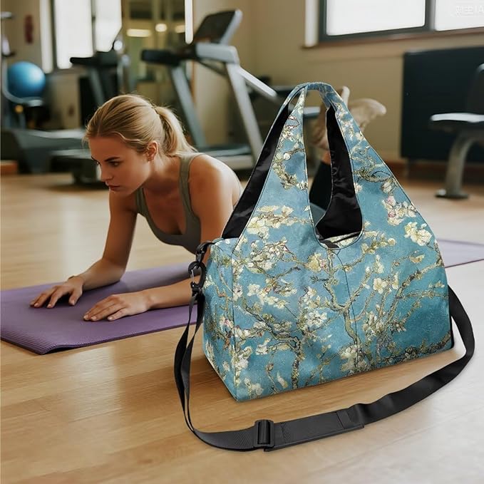 Yoga Mat Bag for Women Men Large Carryall Tote with Adjustable Shoulder Strap for Gym Yoga Travel Pilates Office