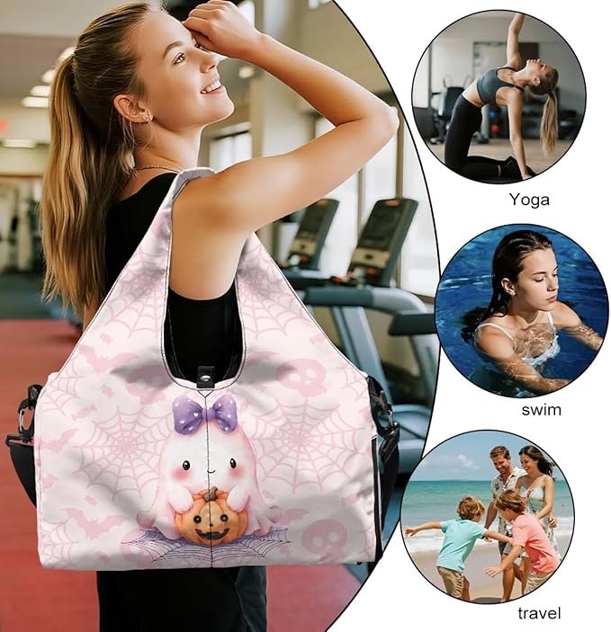 Yoga Mat Bag for Women Men Large Carryall Tote with Adjustable Shoulder Strap for Gym Yoga Travel Pilates Office