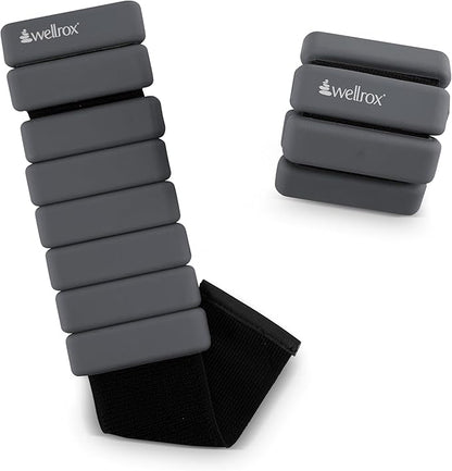 Weighted Bangles – Adjustable Ankle and Wrist Weights for Women & Men – Set of Ankle Weights 2 lbs (1 lb Each Wrist Weight) | Weighted Arm Bands for Pilates, Yoga, Running & Walking