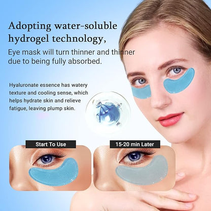 Under Eye Patchs Hyaluronic Acid Eye Mask for Dark Circles and Puffiness Wrinkle Eye Bags 30 Pairs