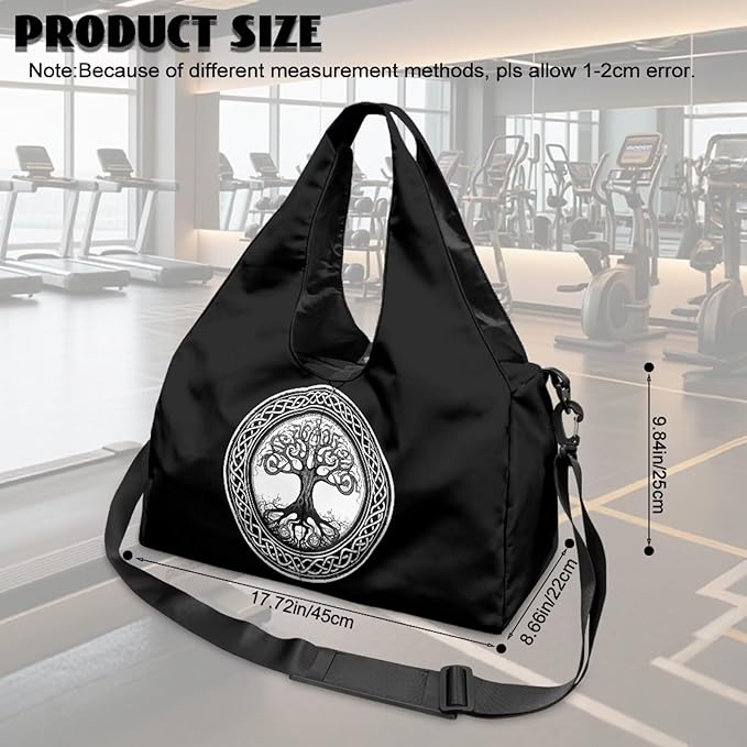Yoga Mat Bag for Women Men Large Carryall Tote with Adjustable Shoulder Strap for Gym Yoga Travel Pilates Office