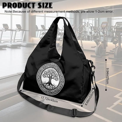 Yoga Mat Bag for Women Men Large Carryall Tote with Adjustable Shoulder Strap for Gym Yoga Travel Pilates Office
