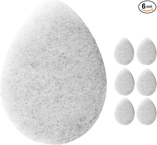 KOL Face Scrubber, Unscented Essential Oil Infused Exfoliating Facial Cleansing Pads, Disposable Exfoliator Face Sponge for Daily Cleaning and Makeup Removal, 6 Count