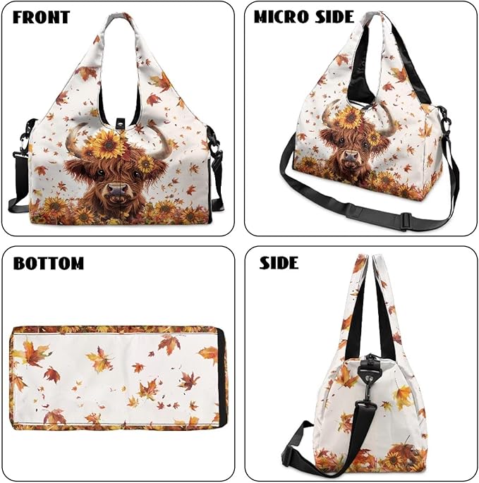 Yoga Mat Bag for Women Men Large Carryall Tote with Adjustable Shoulder Strap for Gym Yoga Travel Pilates Office