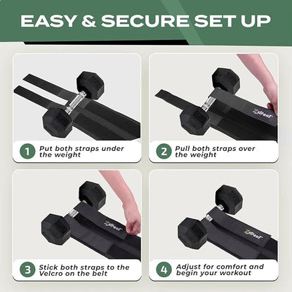 Hip Thrust Barbell Pad Belt for Gym, Fitness Booty Support Cushion for Squats and Pilates