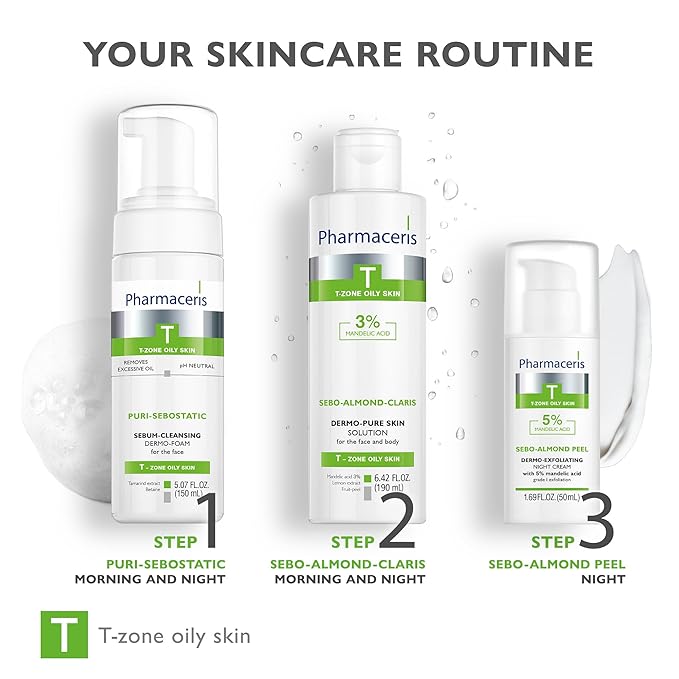 Sebum Cleansing Foam - Cleanser Helps Remove Excess Oil, Dirt & Makeup, Helps Unclog Pores, Face Wash for Shine Control for Oily & Sensitive Skin, PURI-SEBOSTATIC, 5.07 fl oz