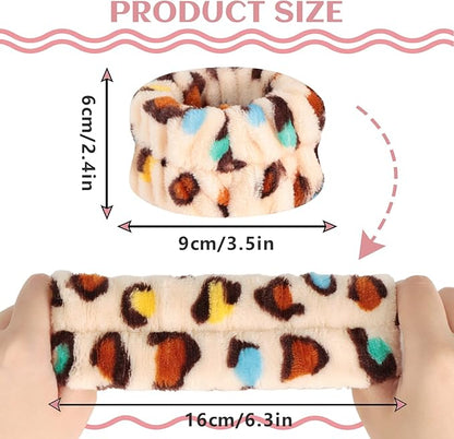 Wrist Towels for Face Washing, Women's Microfiber Spa Wash Face Wrist Towel Band, Absorbent Wrist Sweatband for Girls, Prevent Water from Spilling Down Your Arms 8Pcs