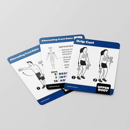 10 Pack: Exercise Workout Poster Set - Dumbbell Volume 1 & 2, Suspension, Kettlebell, Resistance Bands, Stretching, Bodyweight, Barbell, Yoga Poses + Dumbbell Exercise Cards