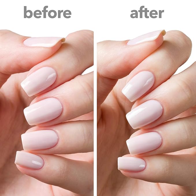 ella+mila In a Rush Fast - Dry Top Coat Nail Polish with High Glossy Shine. This clear nail polish features a UV inhibitor to resist yellowing and comes in a 0.45 fl oz bottle
