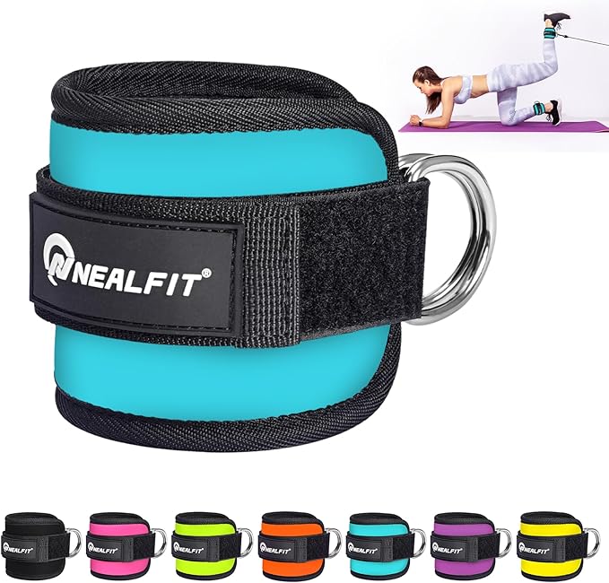 Ankle Strap for Cable Machine, Gym Ankle Cuff for Kickbacks, Leg Extensions, Glute Workouts, Booty Hip Abductors Exercise for Women and Men