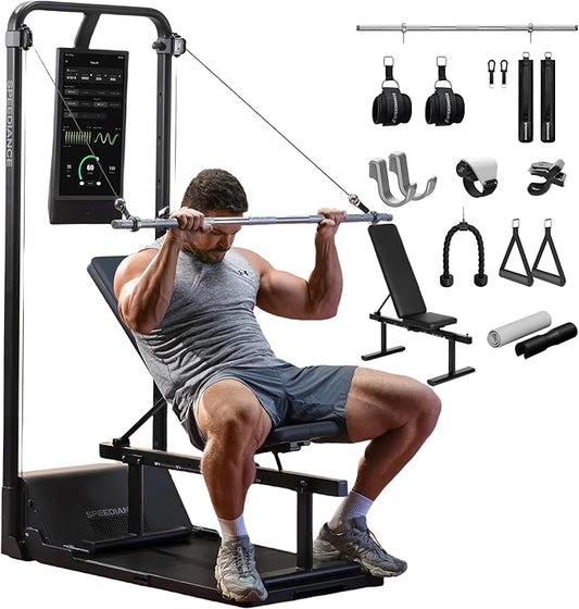 Speediance Home Gym, Smart AI-Powered Multi-Functional Smith Machine for Full Body Strength Training, All-in-one Gym Equipment, Digital Weight System, Workout Station, Squat Rack, Gym Monster 2