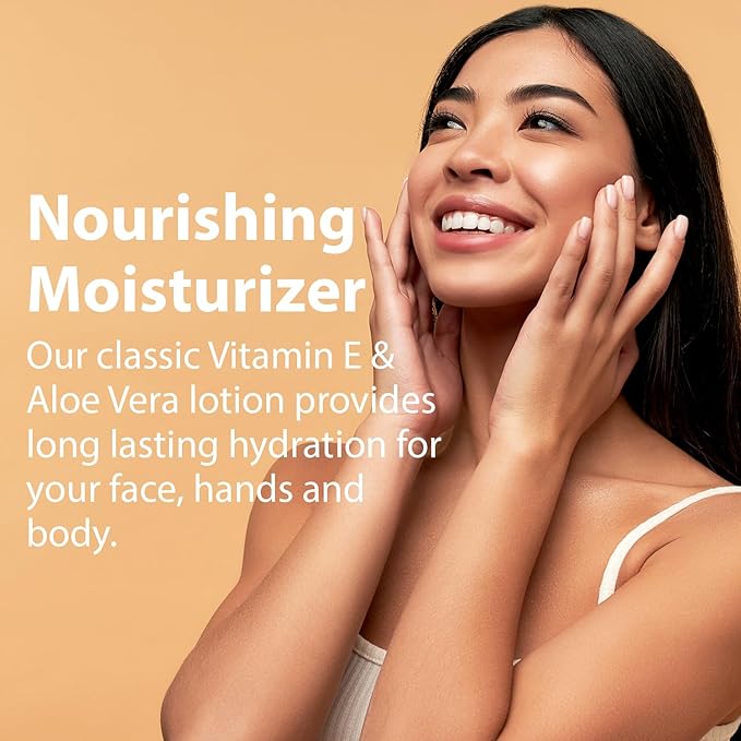 Sanar Naturals Healthy Skin Vitamin E Lotion with Aloe Vera Gel, 60 ct - Face Moisturizer Skin Care, Serum Capsules - Reduce Wrinkles, Dark Spots - Rapid Repair for Smooth Hydrated Skin