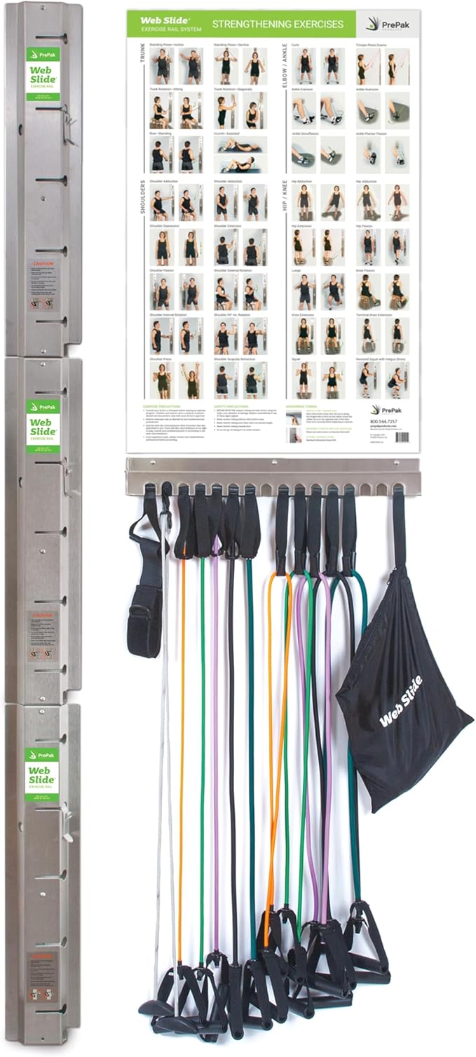 Web Slide Professional System — Perfect for Dynamic Warm-ups, Crossfit, Stretching, and Strength Building — Physical Rehab Equipment for Clinic, Home, or Gym