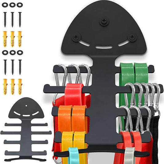 Resistance Band Storage Rack， Resistance Band Hanger Gym Organization for Home Gym Resistance Band Holder，Workout Band Rack ﻿