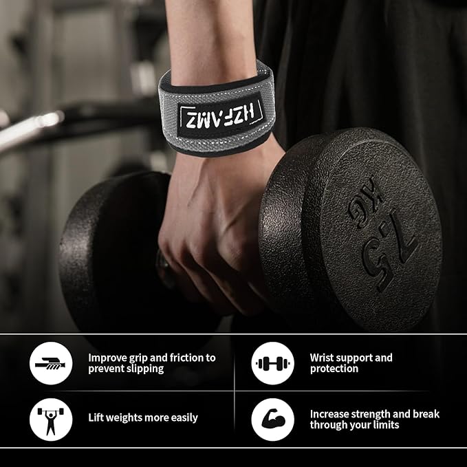 Lifting Straps, Lifting Wrist Straps for Weightlifting, Weightlifting Straps with Padded Neoprene, Gym Straps for Strength Training, Bodybuilding, Weight Lifting Straps for Men and Women