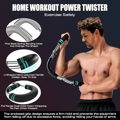 Aomoyun Arm Trainer,Adjustable Chest Expander,Chest Workout Equipment,Arm Exerciser,Portable Home Gym Equipment Upper Body Strength Training Machine for Men & Women.