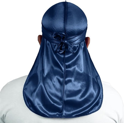 ForceWave 2 Pieces Silky Durag Pack for Men Women Waves, Premium Satin Deluxe Du-rag