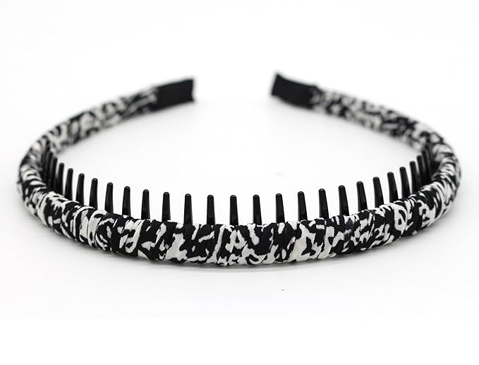 plastic headbands for women, fashion hair accessories headband with teeth Suitable Daily Use,Spa,Parties and yoga (pack of 4)