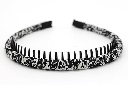 plastic headbands for women, fashion hair accessories headband with teeth Suitable Daily Use,Spa,Parties and yoga (pack of 4)