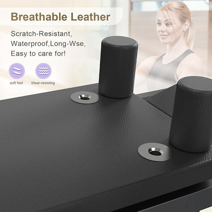 Pilates Reformer Machine,Foldable Home Pilates Reformer Equipment, Small Reformer for Women Use Studio Gym Yoga