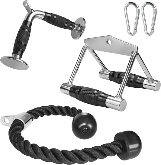 A2ZCARE Cable Machine Accessories for Weight Lifting, LAT Pull Down Attachment, Cable Attachments for Gym