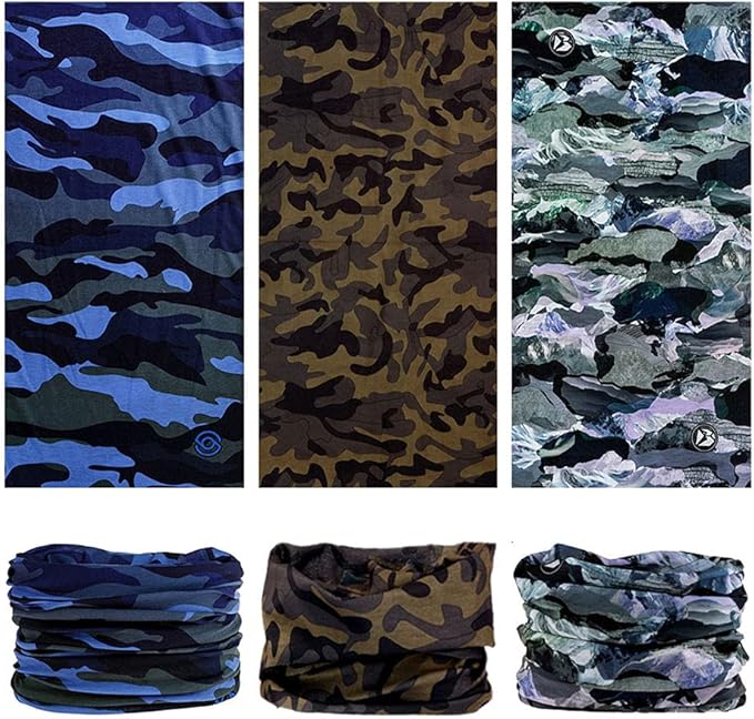 Headband Neck Gaiter Head Wrap Headwear Face Mask Magic Scarf Bandana for Men and Women