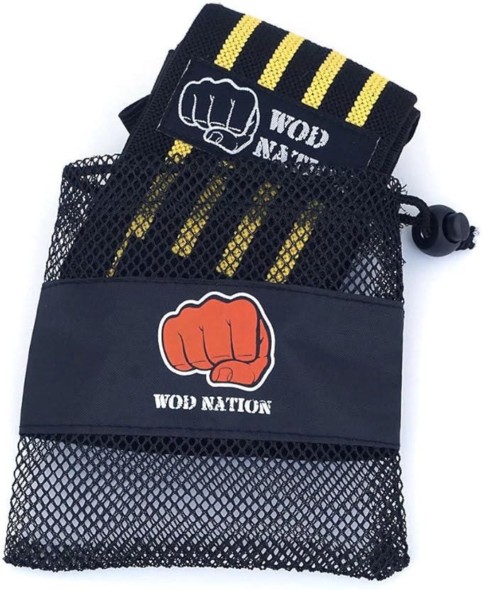 WOD Nation Wrist Wraps for Weightlifting & Strength Training – Professional Gym Straps w/Thumb Loop for Men & Women