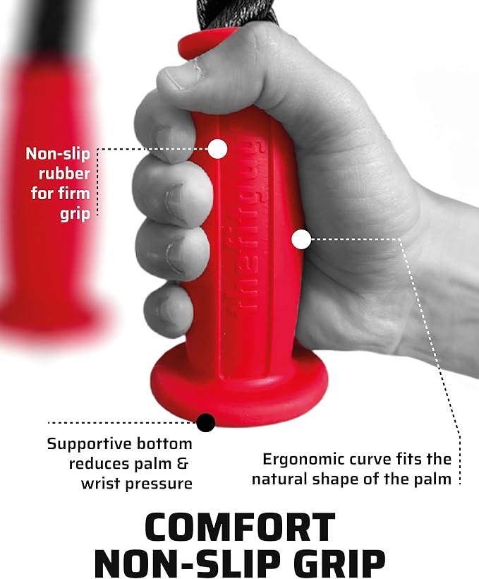 Ergonomic Tricep Rope | 30” Non-Slip Cable Attachment | Wrist Pressure Relief | Grip Strength & Forearm Activation | Home & Commercial Gym Accessory | for Cable Machine & Smart Gym