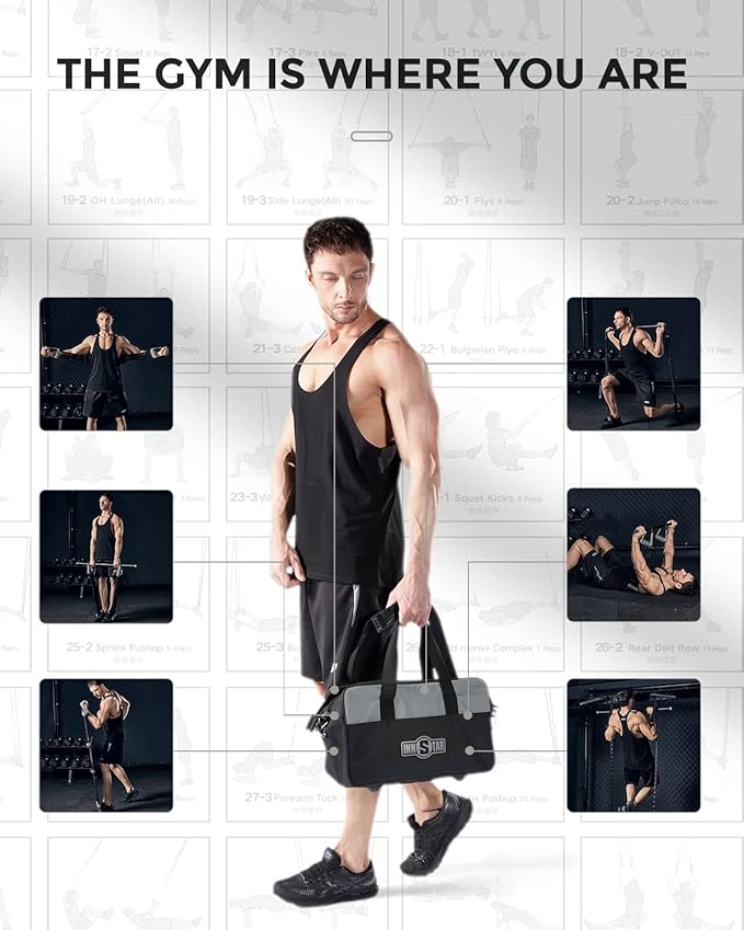 INNSTAR Resistance Bands Accessories Exercise Bands Attachment，Fitness Handles, Workout Bar for Home Gym Workout Full Body Workout