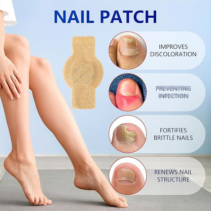 Toenail Treatment Extra Strength - Nighttime Nail Patches,Overnight Toe Nail Treatments for Damaged Nails Foot Nails Repair and Care (42Pcs)