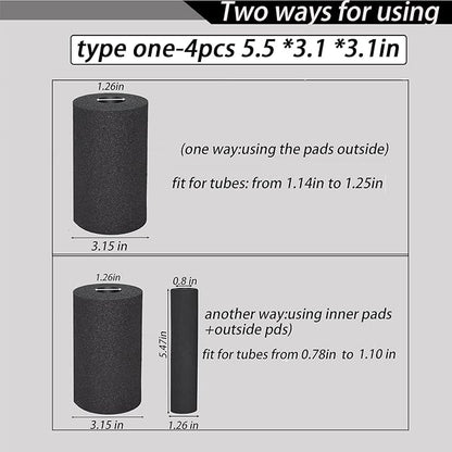 Foot Foam Pads Rollers Replacement (5.5 * 3.1 * 3.1in), Padding Cover for Inversion Table, Workout Bench, Sits Ups Replacement Parts, Home Gym Accesories