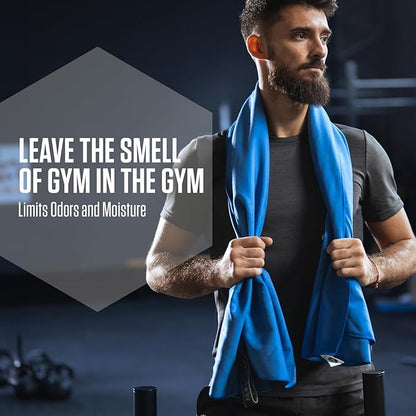 VENTURE 4TH Quick Dry Towel. Microfiber Travel Towel Ideal for Camping, Hiking, Backpacking, Gym. Lightweight & Fast Drying Travel Towels for Body. Compact & Easy to Pack - Blue Extra Large