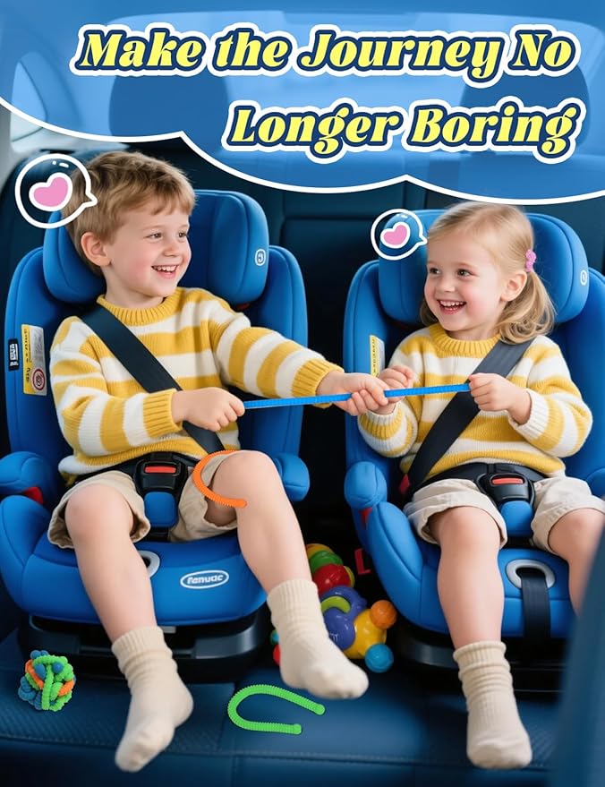 10 Pack Sensory Toys for Kids – Upgraded Extra-Thick Stretchy Sensory Strings for Autism, ADHD, Anxiety – Durable Toys in Gift Box for Boys & Girls, Travel & Classroom Use – Granular