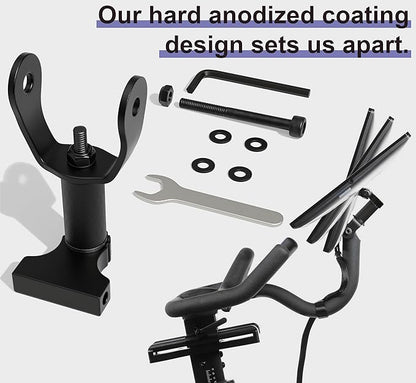 360° Pivot for Peloton Bikes Screen Accessories, Peloton Screen Swivel Mount, Peloton Swivel Screen Attachment, Easily Adjust and Rotate Movement Monitor Adjuster, Black