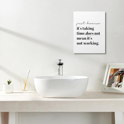 XWELLDAN Inspirational Motivational Office Framed Canvas Wall Art Decor, Wall Art for Office,11x14 Inches