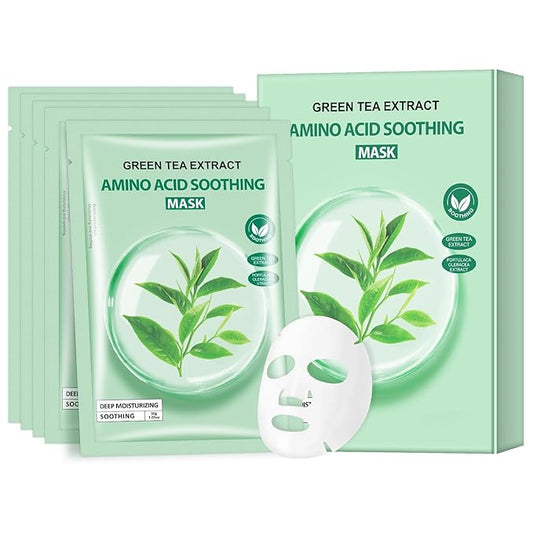 Tea Tree Facial Mask for Women,Hydrating Face Mask Sheet Home SPA,Moisturizing Face Sheet Mask for Dry, Oily,Sensitive Skin 30ml（5Pack）