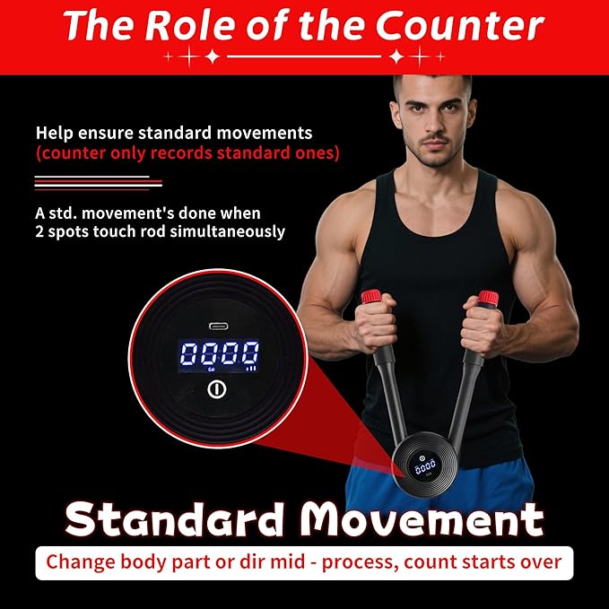 Twisted Arm Trainer, Hydraulic Chest Power Expander, 22-440LB Adjustable Strength Forearm Exerciser, Muscle Training Workout Equipment, Shoulder Pectoral Biceps Upper Body Press Expander Gym Device