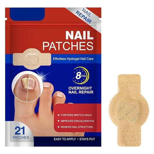 Toenail Repair Extra Strength,21 Patch,Nighttime Nail Patches,8-Hour Repair Appearance,for Damaged Nails Foot Nails Repair and Care,Strengthens Brittle Nail (1 PCS)