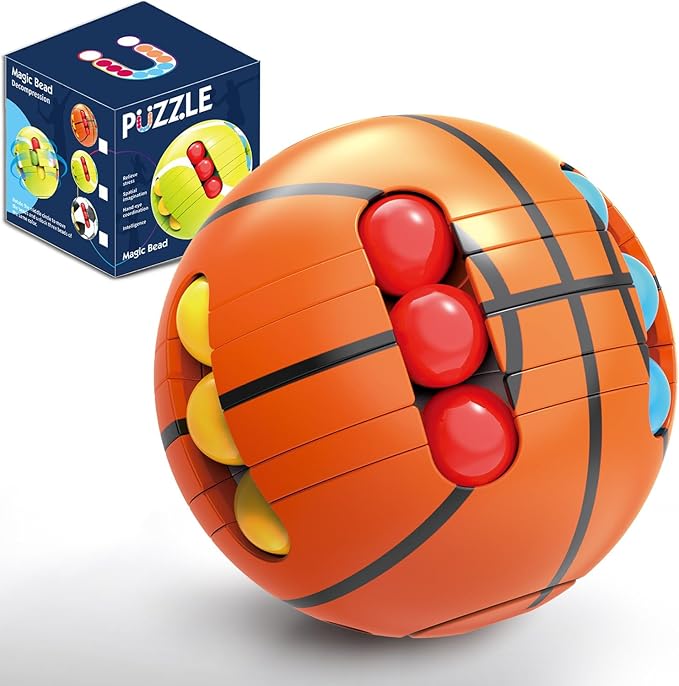 Puzzle Sport Ball Toys - 3D Brain Teasers and Puzzle Games for Kids and Adults, Travel Games for Ages 3+, Intelligence 2.5" Puzzle Magic Bead, Hand Sport, Adult Relieve Stress, Gifts for Boys Girls