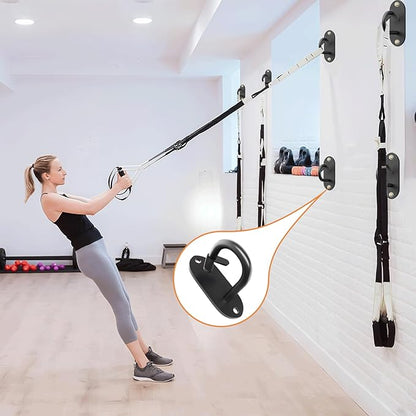 3-Pack Resistance Band Wall Anchor, Workout Wall Mount Anchor, Wall Mount Bracket for Suspension Straps, Space Saving Workout Equipment for Strength Training, Home Gym