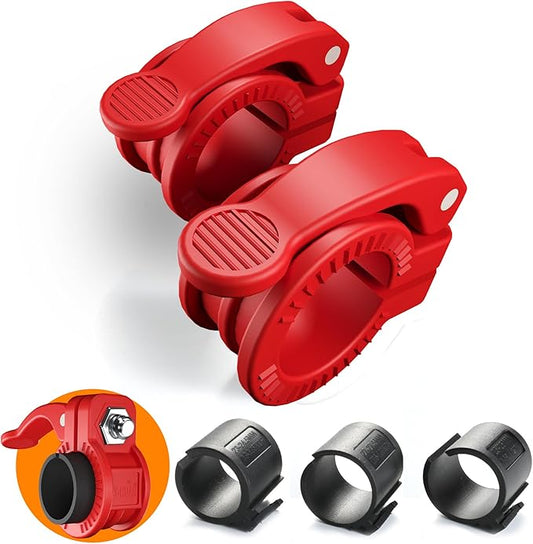 Mini Pro Barbell Clips 1 inch I Multi-Size Adjustable Barbell Collar I 1 inch Barbell ClampsIQuick Release Weight Clips Pair of Locking for Dumbbell Bar