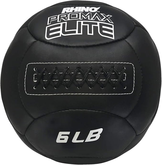 Champion Sports Rhino Promax Elite Slam Ball – Soft Shell, Non-Slip Grip, Multiple Weights Available, 14” Diameter, for Weightlifting, Plyometrics, Cross Training & Home Gym Fitness