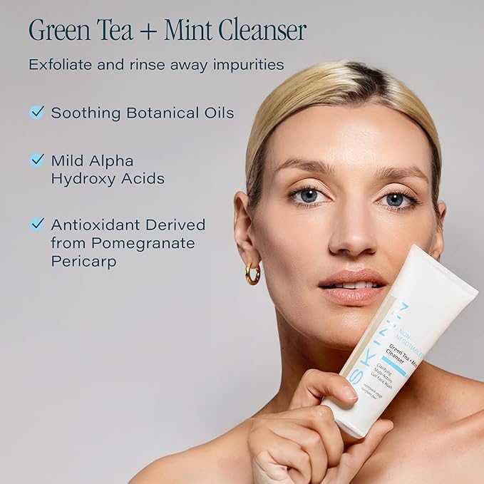 SKINN Luminous Facial Oil & Day & Night Hydrating Face Wash Skincare Bundle